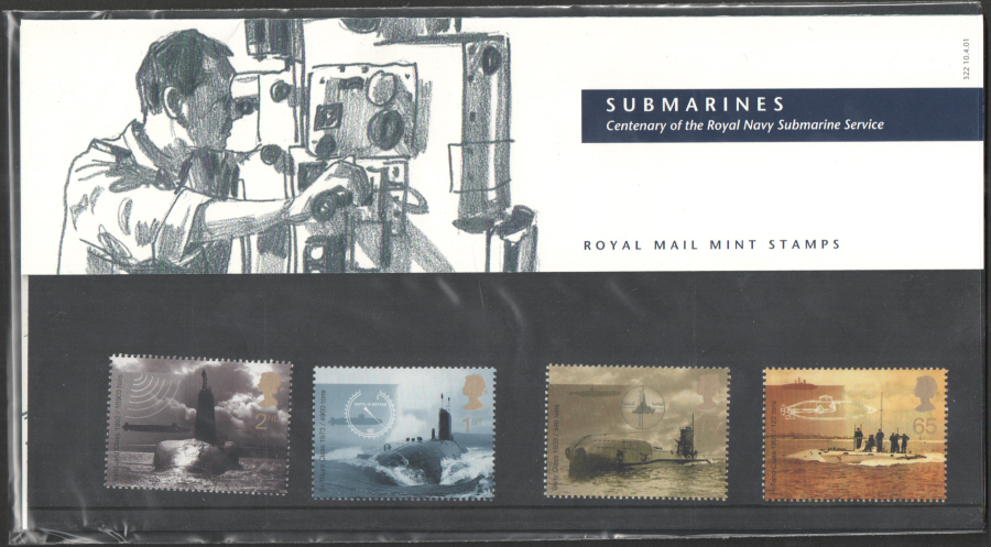 (image for) 2001 Submarines Royal Mail Presentation Pack 322 - Click Image to Close
